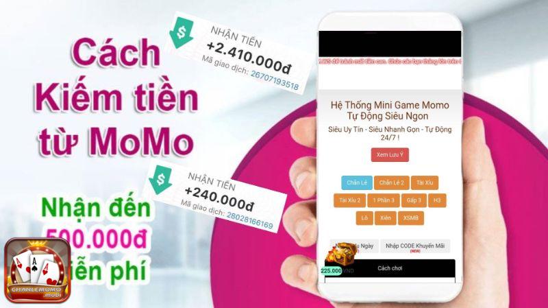 Chẵn lẻ Momo kiếm tiền từ ví Momo hiệu quả